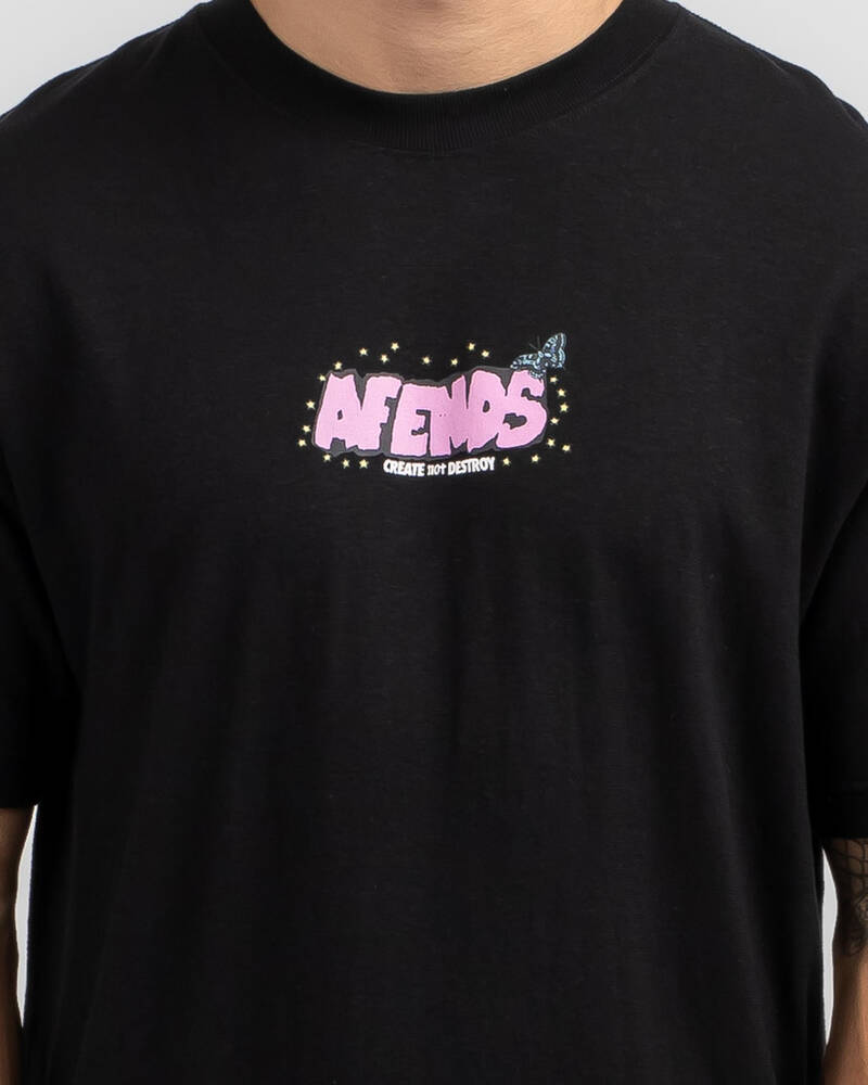 Afends Universe Retro Fit T-Shirt for Mens