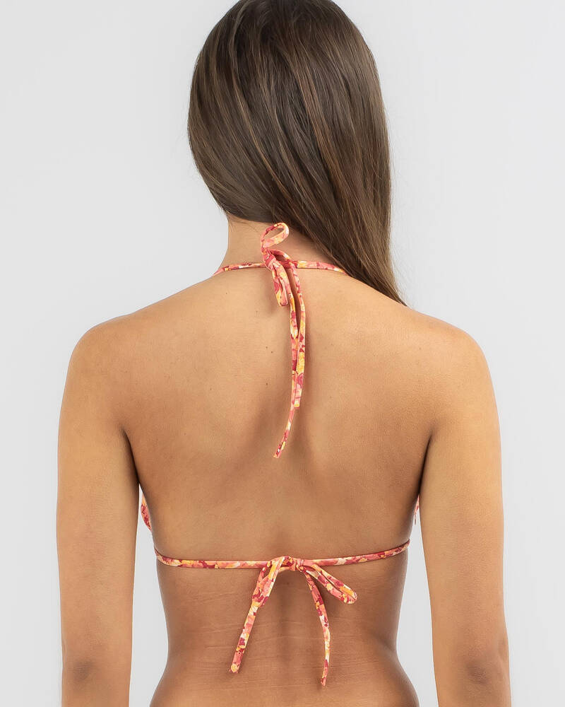 Rhythm Zadie Floral Sliding Triangle Bikini Top for Womens