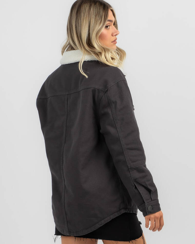 Billabong Cheeky Jacket In Off Black - Fast Shipping & Easy Returns ...