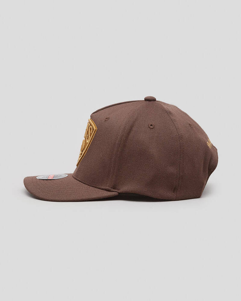 Mitchell & Ness Brooklyn Nets Baroque Brown Classic Red Cap for Mens