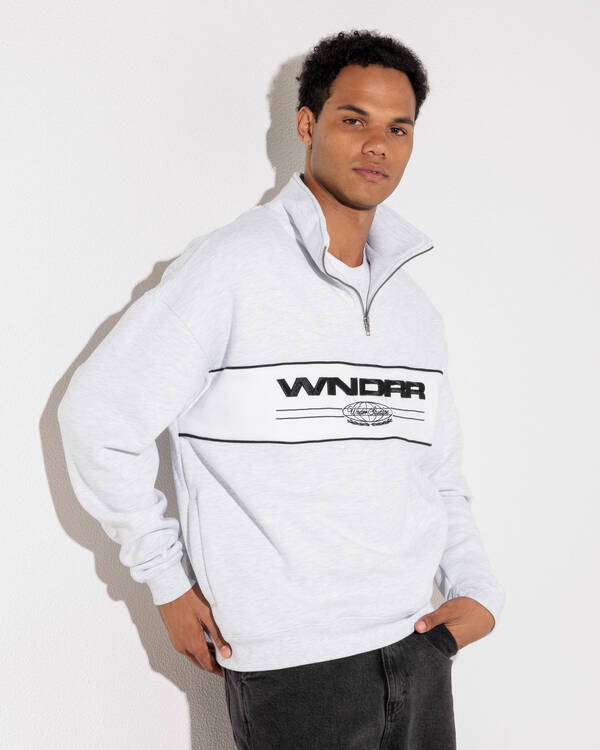 Wndrr Maison 1/4 Zip Sweatshirt for Mens