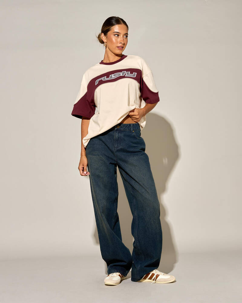 Rusty Roxanne Baggy Low Rise Jeans for Womens