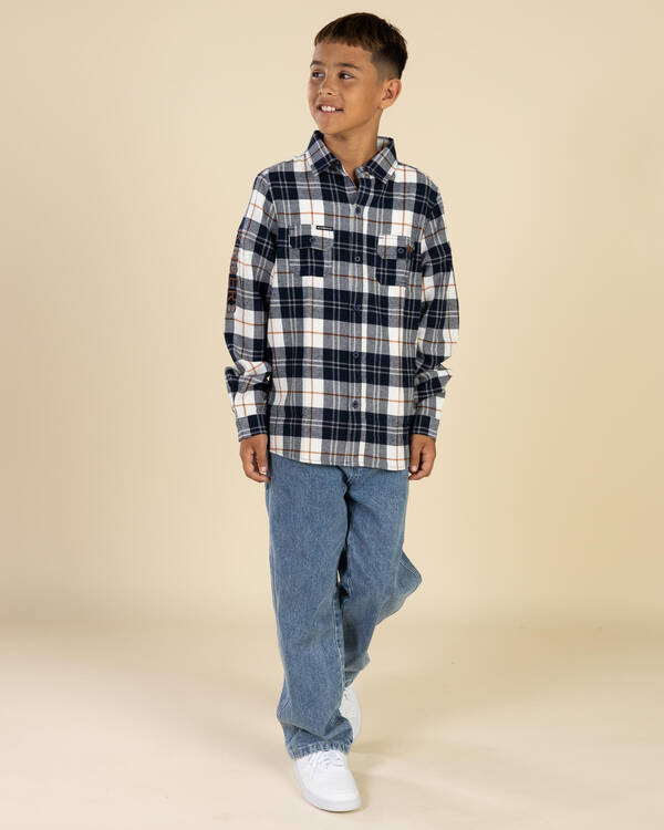Ringers Western Boys' Rory Long Sleeve Flannel Shirt for Mens