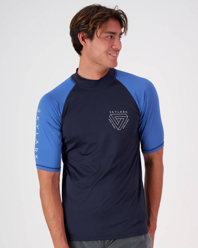 Skylark Plaster Short Sleeve Rash Vest In Navy/blue - FREE* Shipping ...