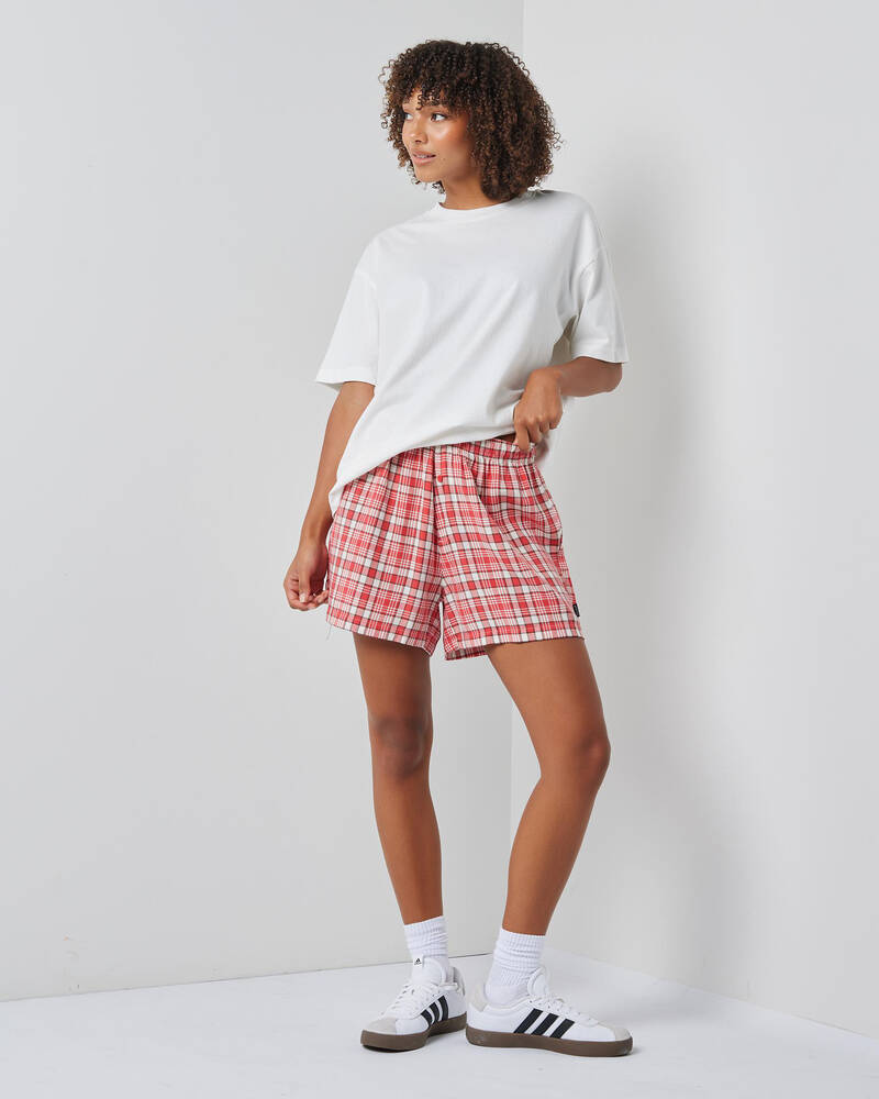 Afends Check Out Boxer Shorts for Womens