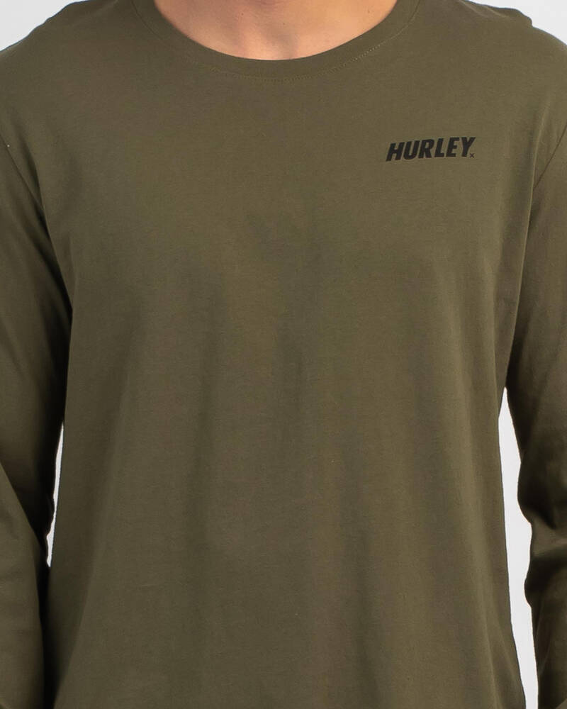 Hurley Everyday Wash Double Fastlane Long Sleeve T-Shirt for Mens