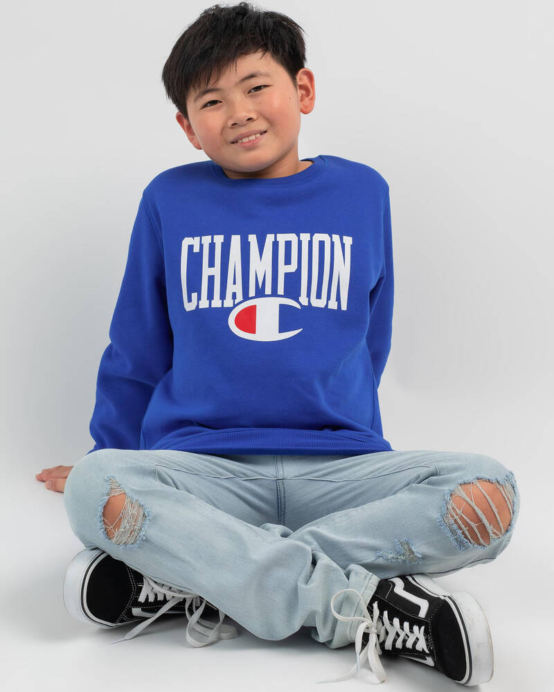 Champion Boys' Sporty Crew Sweatshirt for Mens