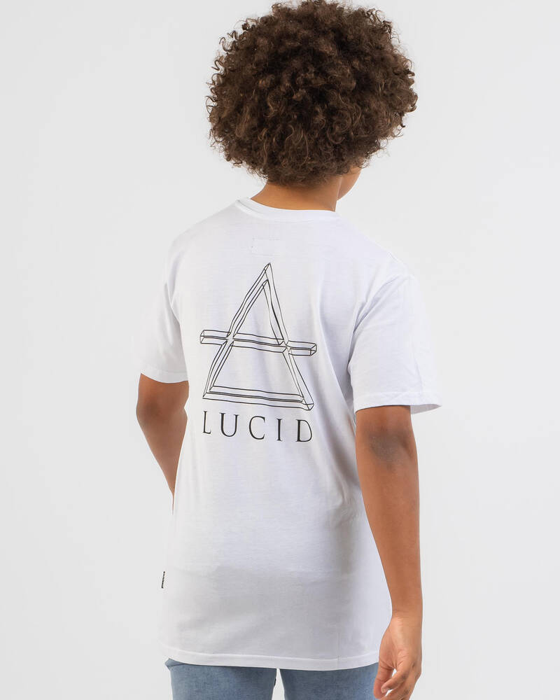 Lucid Boys' Geomet Dimension T-Shirt for Mens