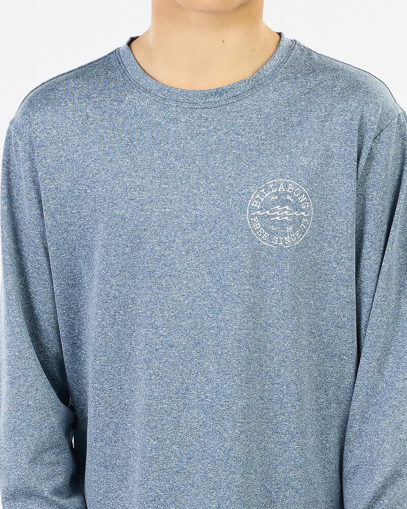 Billabong Boys Big Wave Daz Long Sleeve Rash Vest for Mens