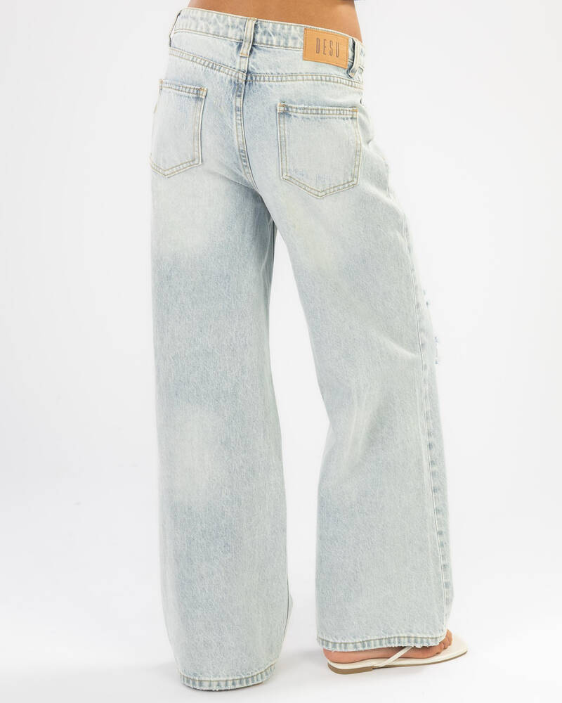 DESU Girls' Blaze Wide Leg Jeans for Womens