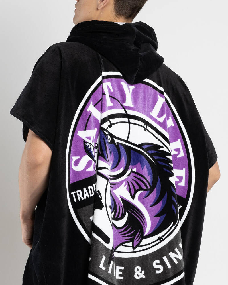 Salty Life Hooked V2 Hooded Towel for Mens