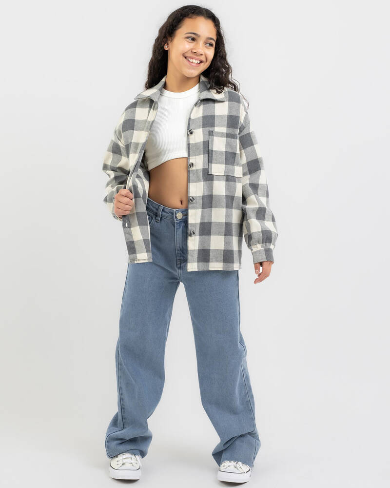 Ava And Ever Girls' Vancouver Flannel Long Sleeve Shirt for Womens