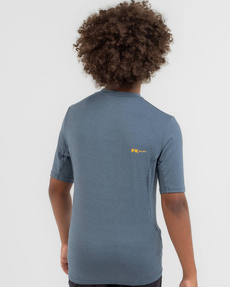 Far King Boys' Surf Shirt Short Sleeve Rash Vest for Mens
