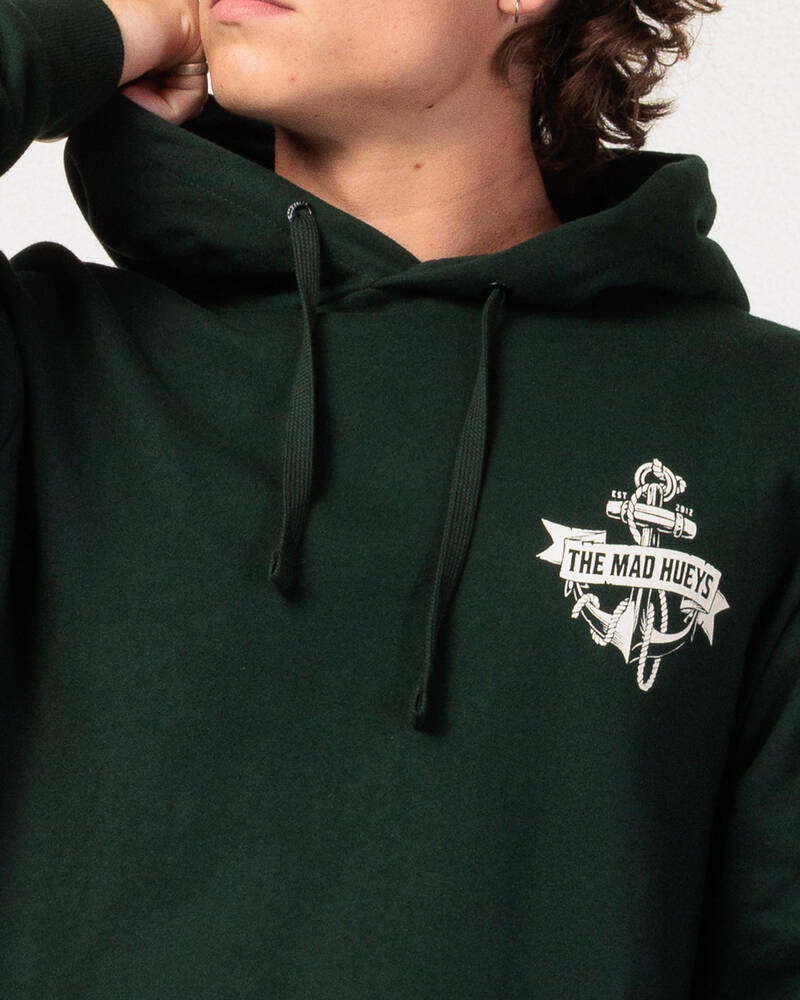 The Mad Hueys Flame Anchor Hoodie for Mens