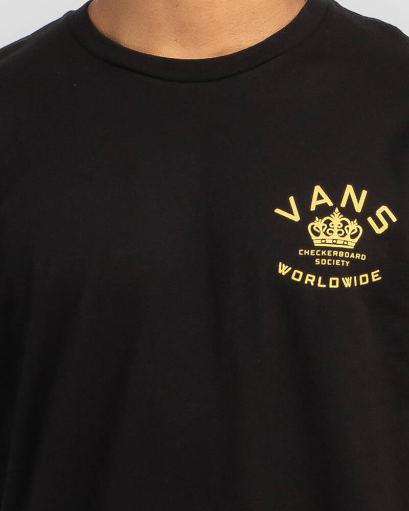 Vans Checkerboard Society T-Shirt for Mens