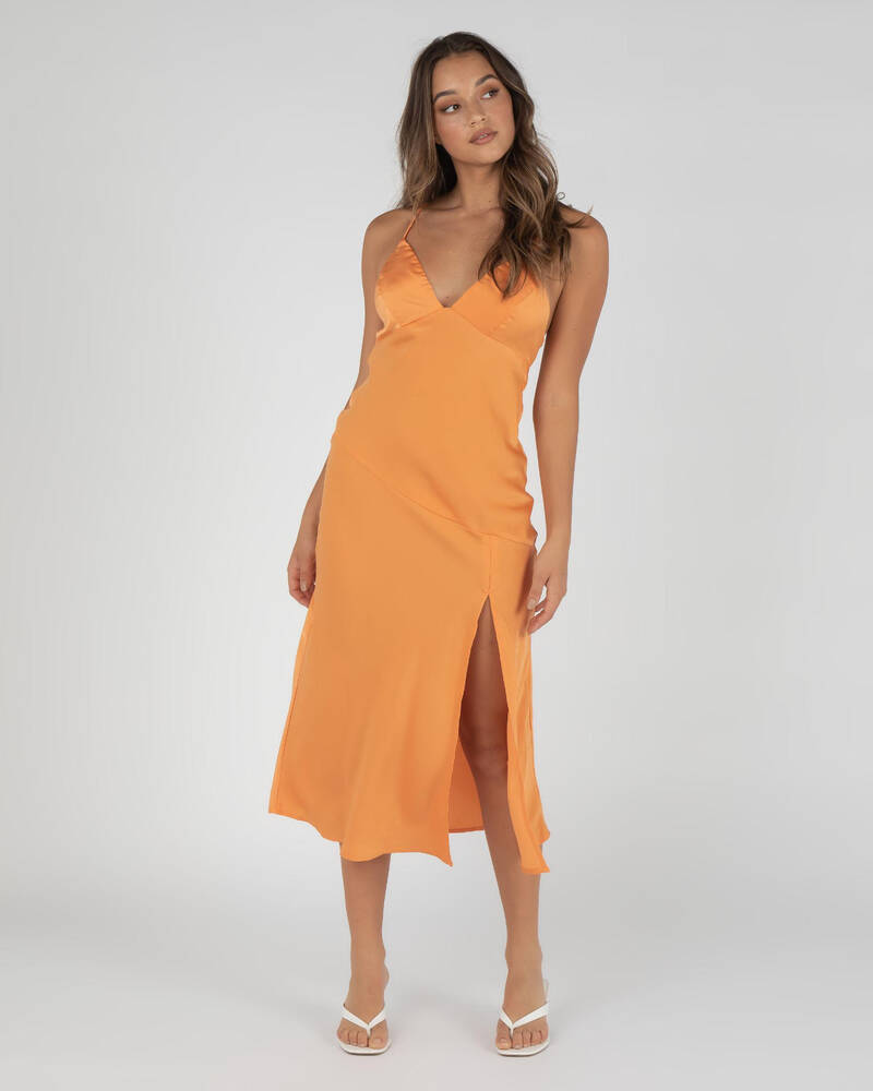 Morning Mist Castle Midi Dress for Womens