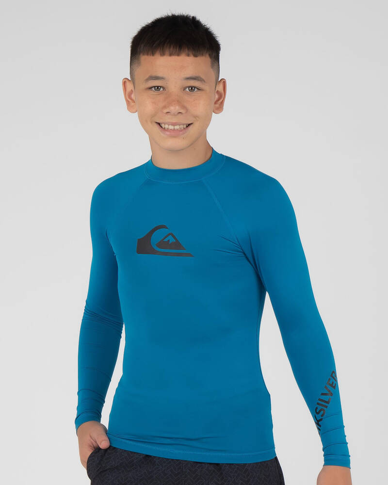 Quiksilver Boys' All Time Long Sleeve Rash Vest for Mens