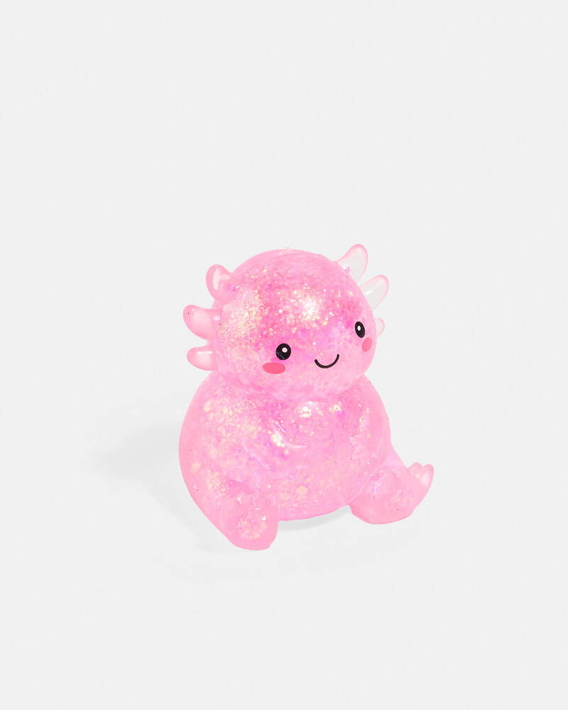 Smooshos Super Squeeze Glitter Axolotl Squishy Fidget Toy for Unisex