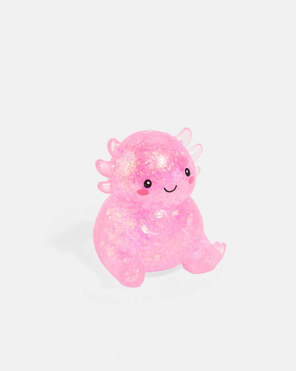 Smooshos Super Squeeze Glitter Axolotl Squishy Fidget Toy for Unisex