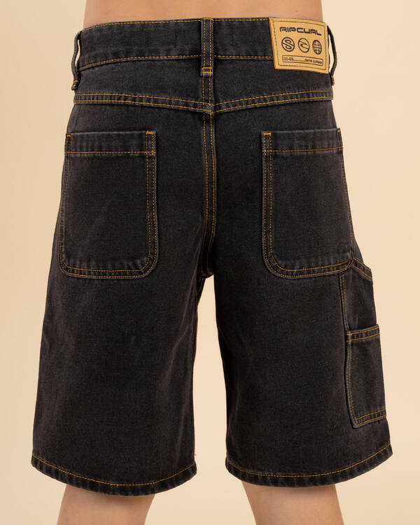 Rip Curl Boys' Hyped Up Denim Walk Shorts for Mens