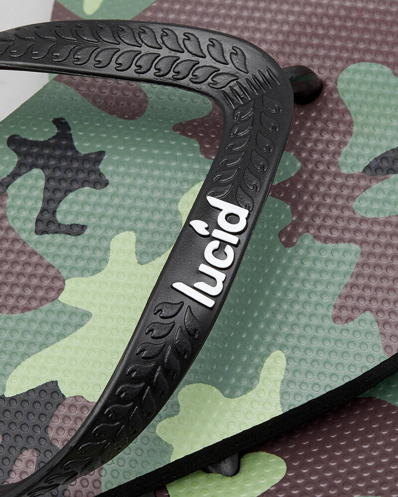 Lucid Lucid Wedge Camo Thongs for Mens image number null