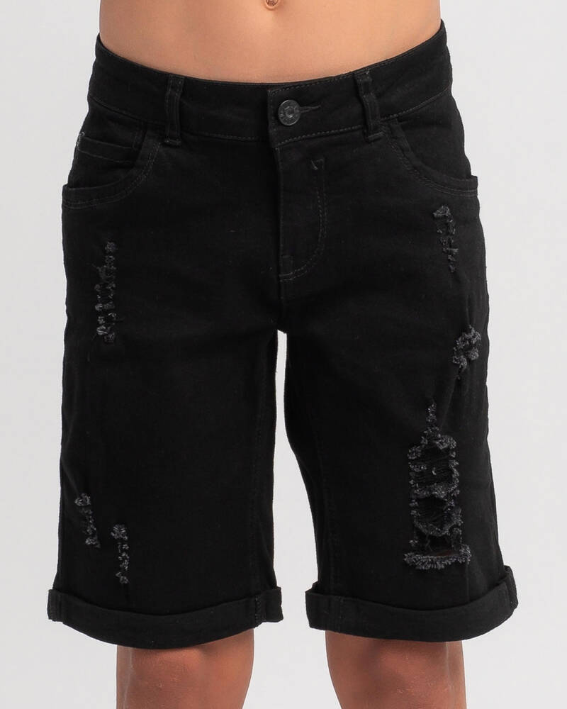 Lucid Boys' Backfire Denim Shorts for Mens