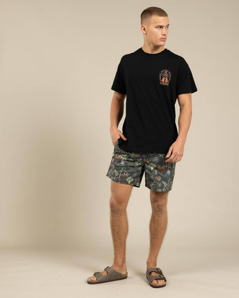 Jacks Wasteland Elastic Waist Shorts for Mens