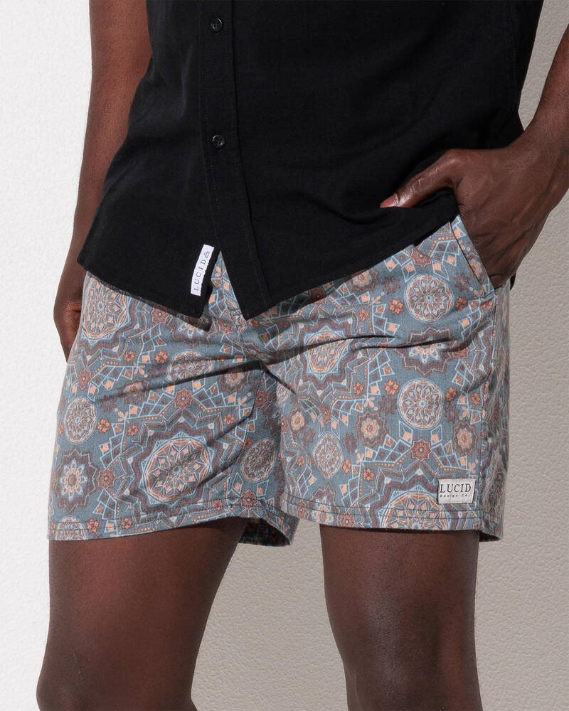 Lucid Casablanca Elastic Waist Shorts for Mens