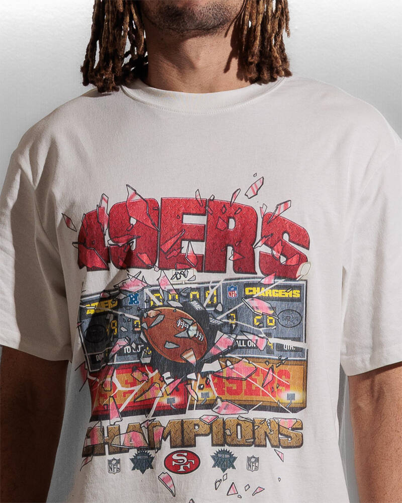Mitchell & Ness 49ers Smashed Scoreboard T-Shirt for Mens