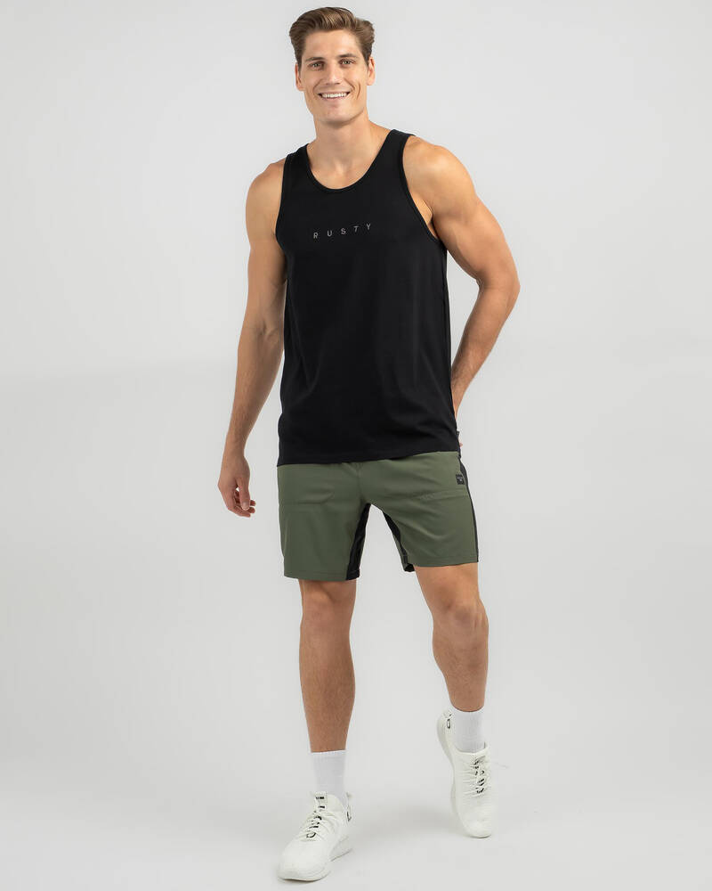 Rusty Short Cut Tank for Mens