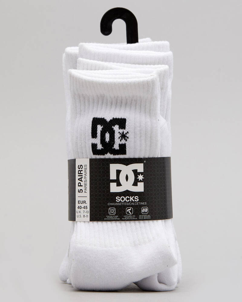 DC Shoes DC Crew Socks 5 Pack for Mens