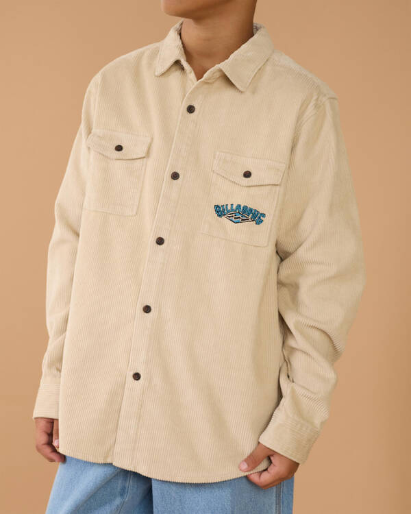 Billabong Boys' Bong Days Cord Long Sleeve Shirt for Mens