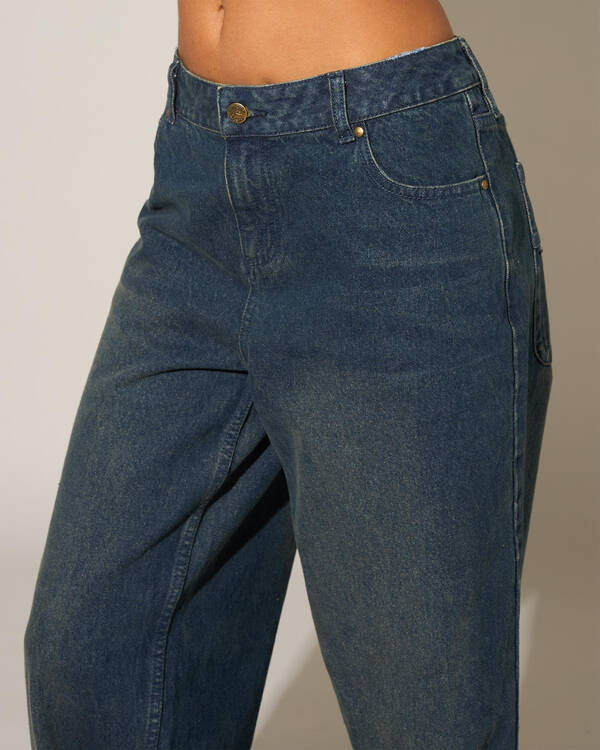Rusty Roxanne Baggy Low Rise Jeans for Womens