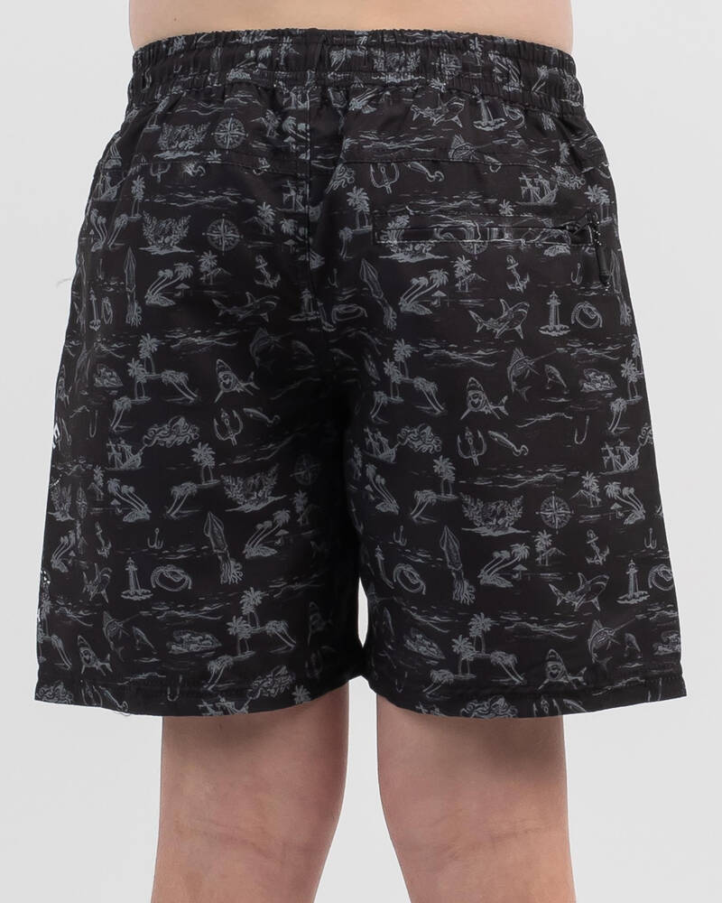 Salty Life Boys' Hunter Elastic Waist Shorts for Mens