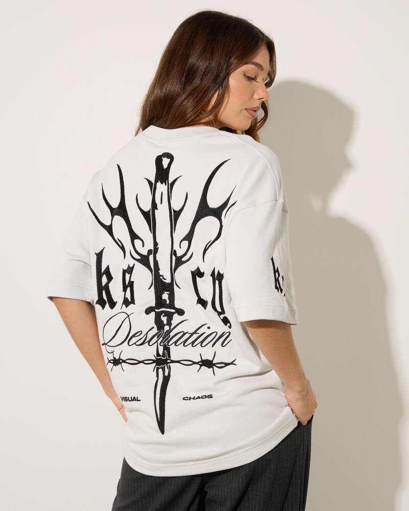 Kiss Chacey Distorted Loopback Street T-Shirt for Womens