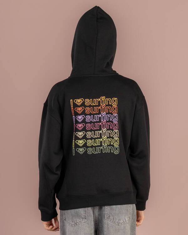 Roxy Girls' Midnight Hike Brushed Zip Through Hoodie for Womens