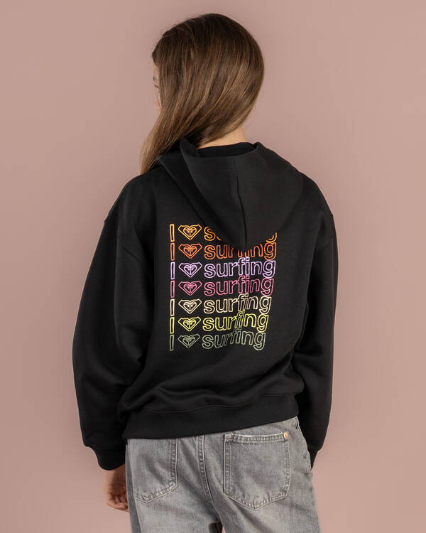 Roxy Girls' Midnight Hike Brushed Zip Through Hoodie for Womens