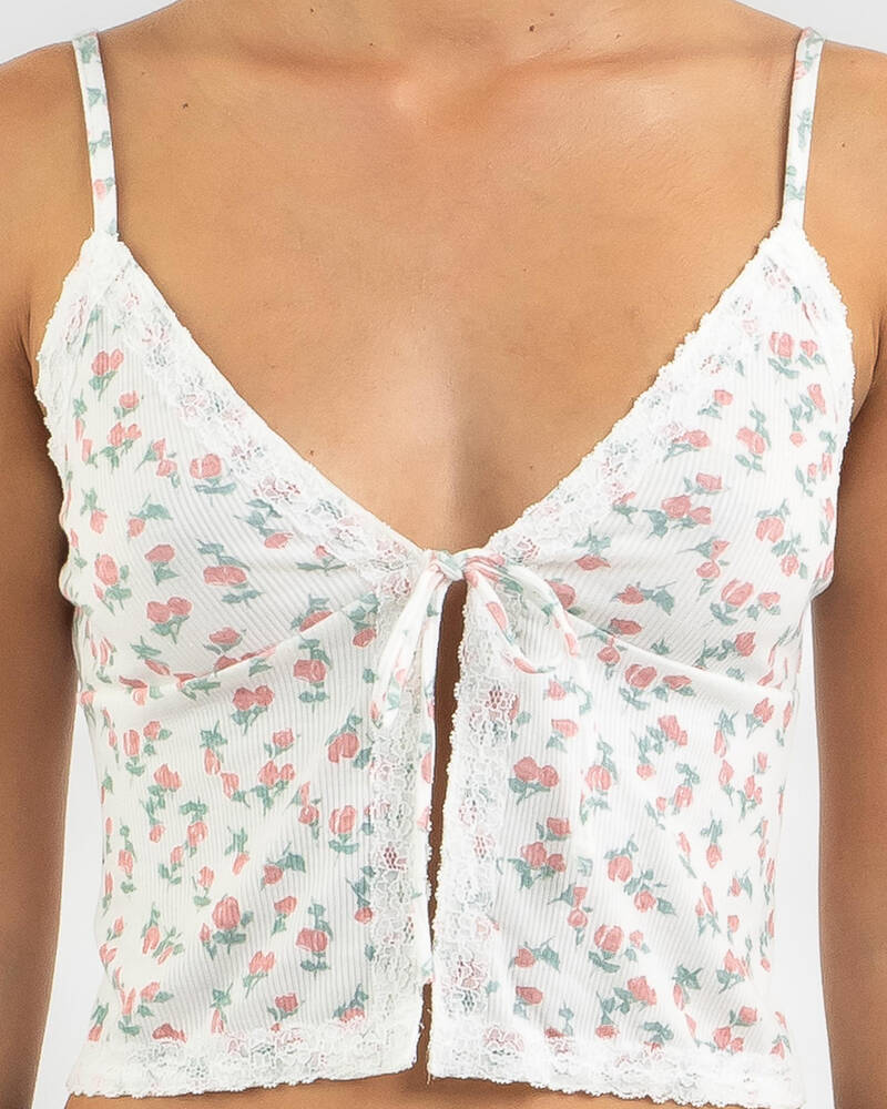 Mooloola Ashlee Tie Up Cami Top for Womens
