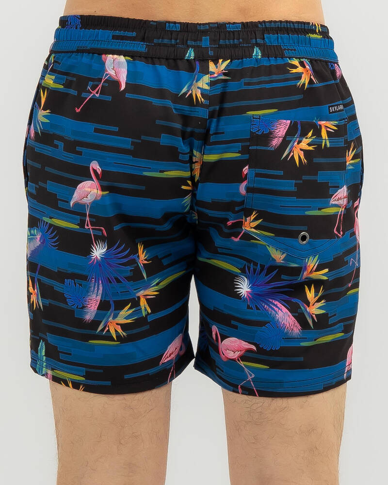 Skylark Tropical Glitch Mully Shorts for Mens