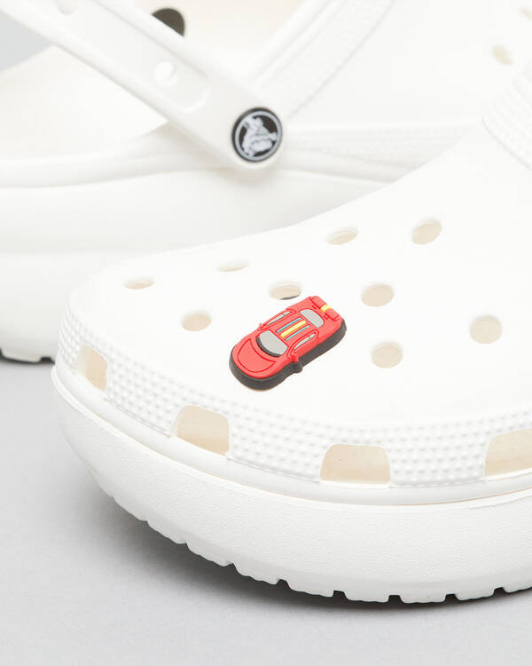 Crocs Red Racecar Jibbitz for Unisex