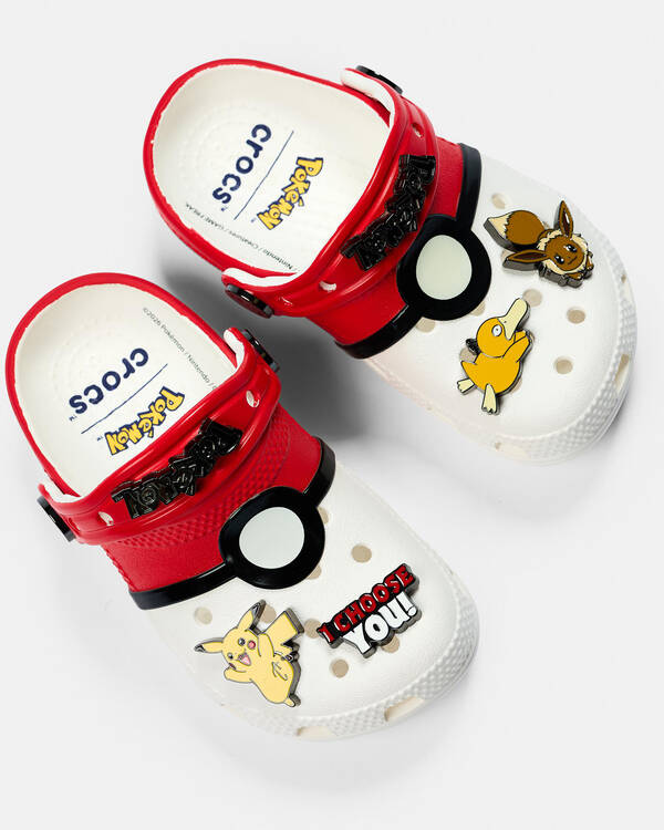 Crocs Toddlers' Pok&eacute;mon Pok&eacute; Ball Classic Clogs for Unisex