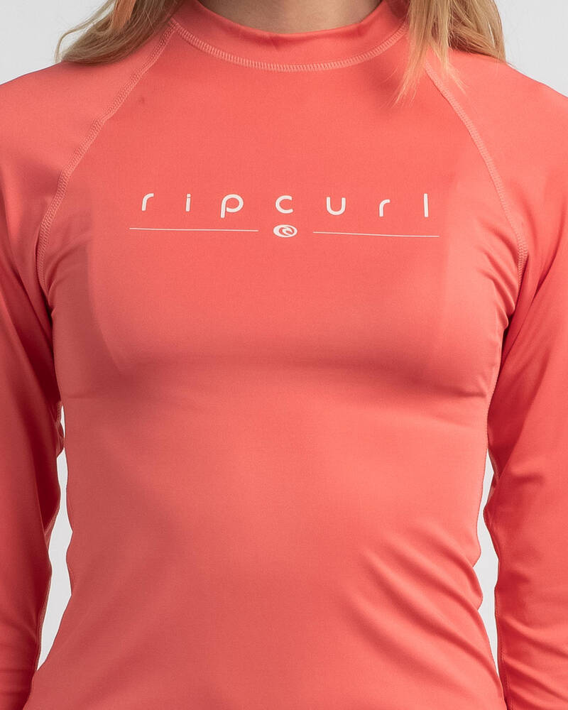 Rip Curl Golden Rays Long Sleeve Rash Vest for Womens