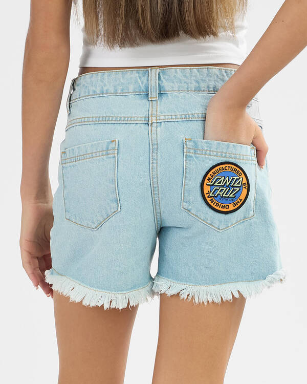 Girl's MFG Retro Dot Denim Short