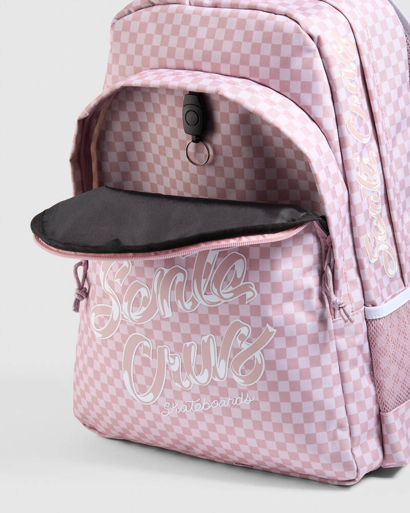 Santa Cruz Ribbon Script Check Backpack for Womens
