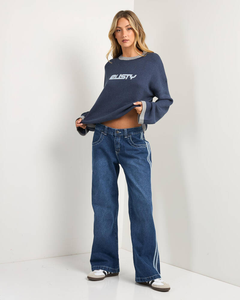 Rusty Flip Mommy DIY Low Rise Denim Jeans for Womens