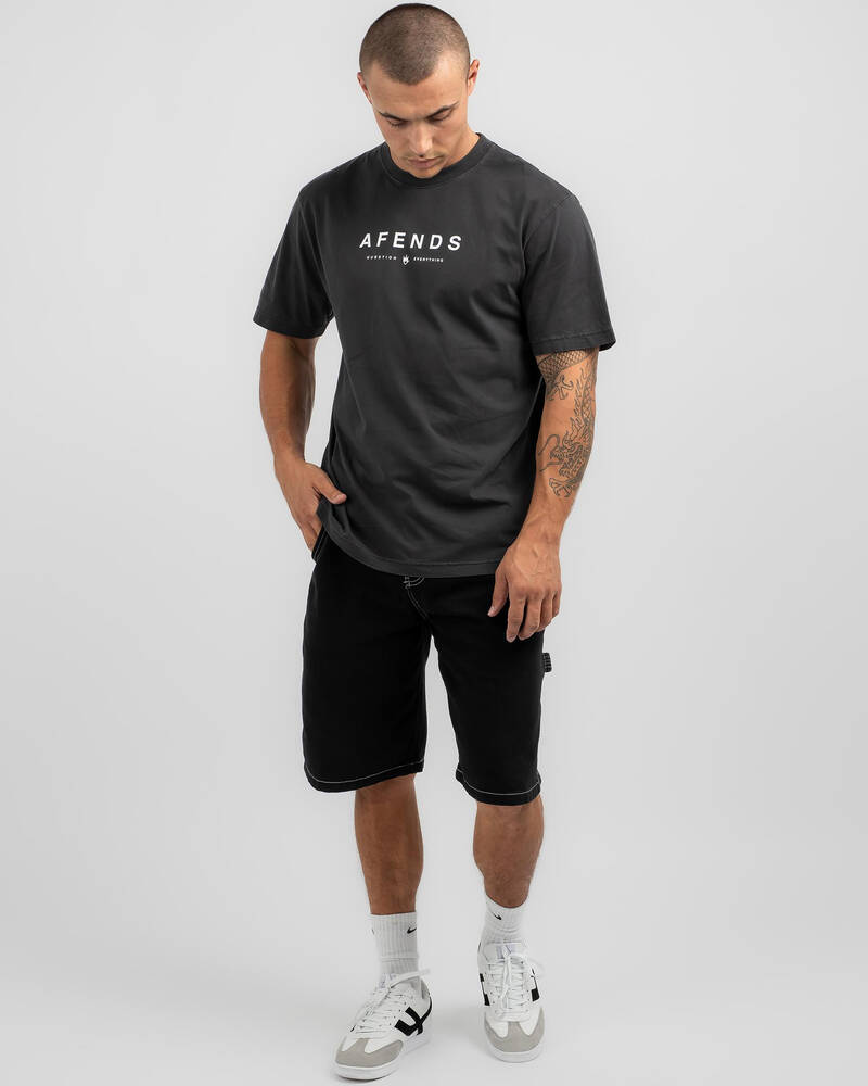 Afends Thrown Out Retro Fit T-Shirt for Mens