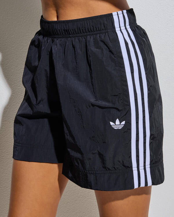 adidas 3 Stripe Woven Ripstop Shorts for Womens