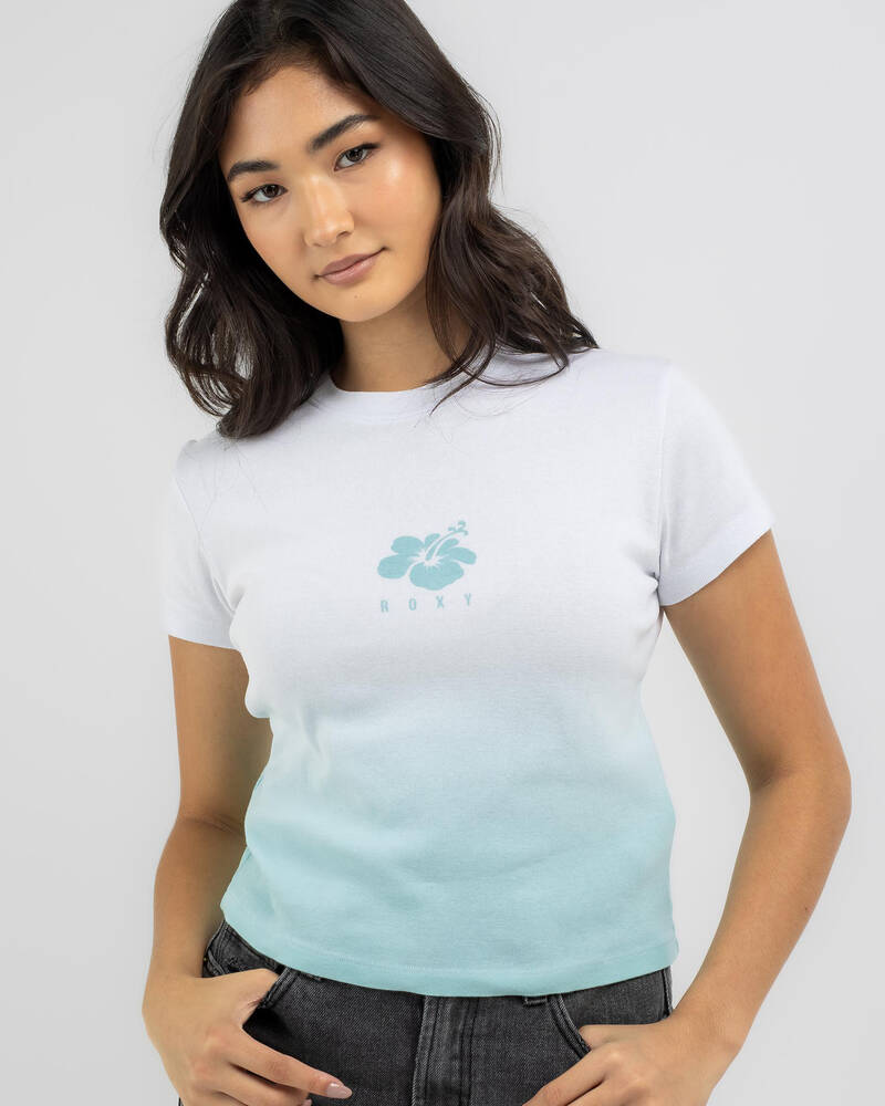 Roxy Hibiscus Dip Baby Tee for Womens