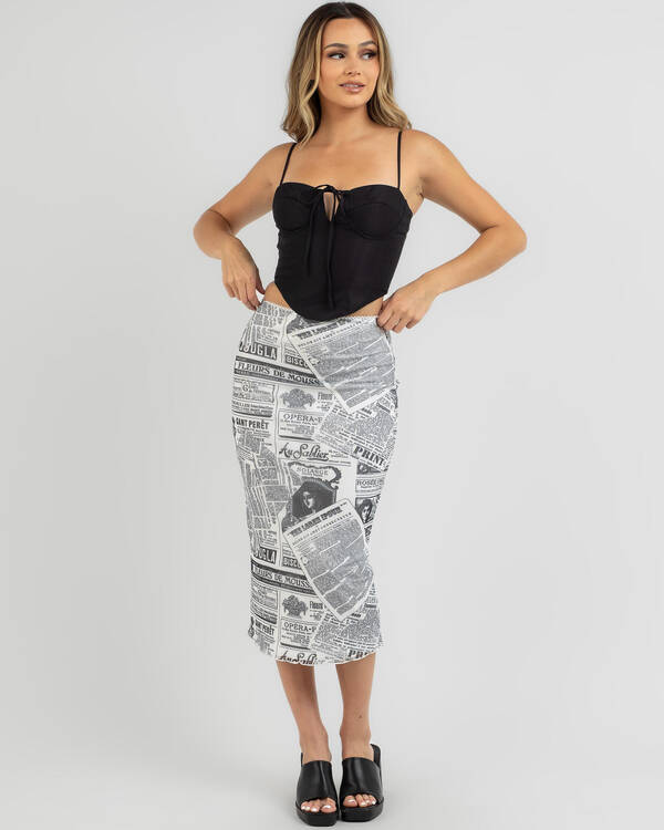 Mooloola Cheyanne Midi Skirt for Womens