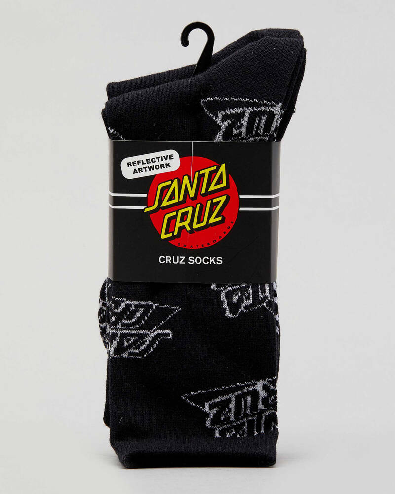 Santa Cruz Not a Dot Reflective Socks 2 Pack for Mens